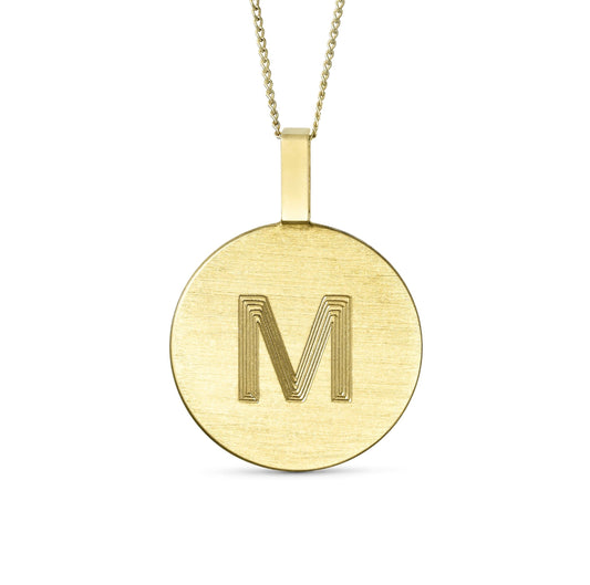 Pendant with single letter