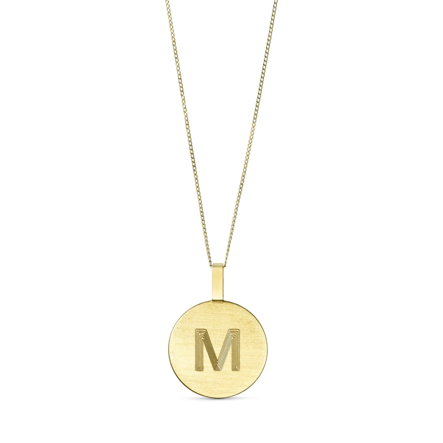 Pendant with single letter